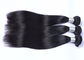 De band in Zwarte Remy-Haaruitbreidingen verdubbelt Getrokken zonder Enig Behandeld Chemisch product leverancier